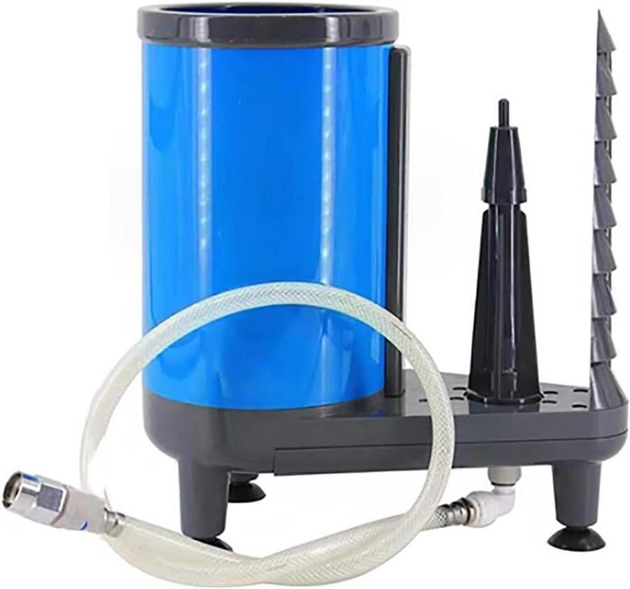 Glazen spoelmachine Bekerreiniger Snelle reiniging Niet-elektrische bediening 32 x 37 cm Blauw