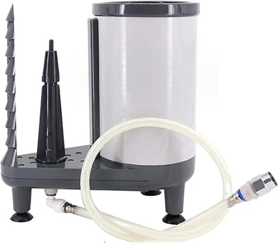 Glazen spoelmachine Bekerwasser spoelbak Snel glazen reinigen Niet-elektrische bediening 32x37cm Zwart