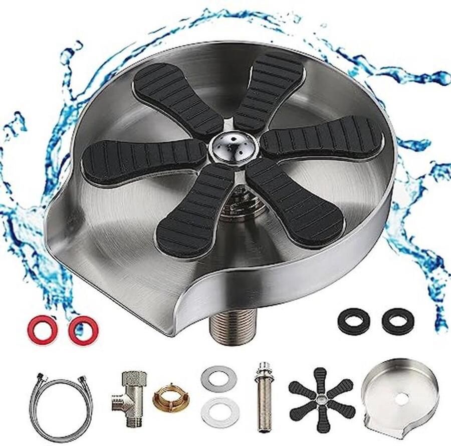 Glazen spoelmachine voor gootsteen Automatische beker- en glasreiniger