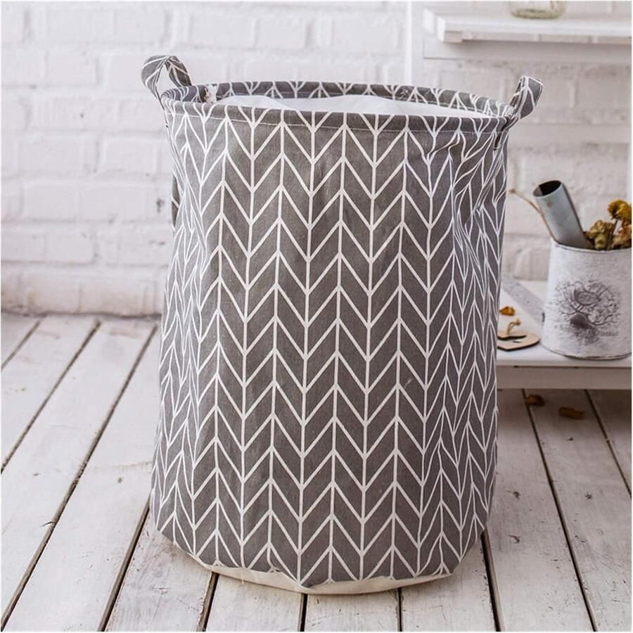 Grote Wasmand Vuile Kledingmand Opbergen Kleding Zelfstandig Staand 40x50cm Mand D