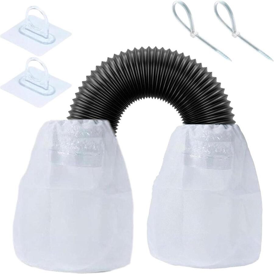 Haarvanger Droger Pluisvanger Lintfilter Wasgoed Drogen Efficiënt Pluis Detectie 30 x 20 x 3 cm Wit