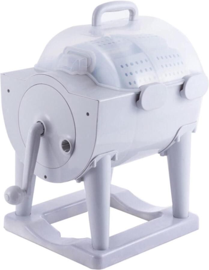 Hand Wasmachine Draagbare Spinner Kleding Reinigen Geen Elektriciteit 38 cm Hoog Wit