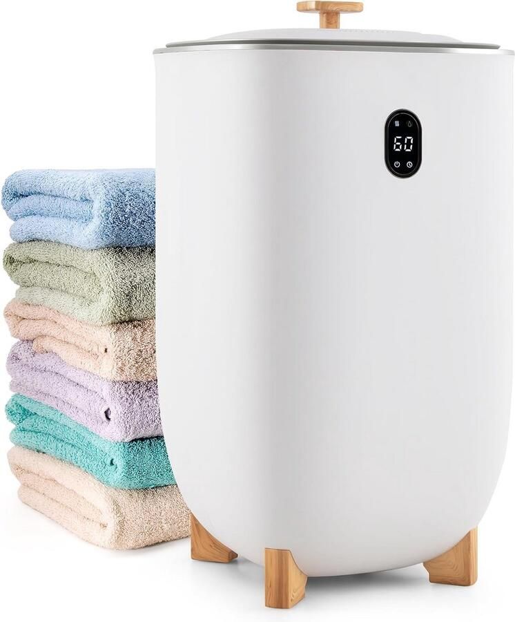 Handdoekwarmer Badkamer Droger Textiel Drogen Met Aromaschaal 35 Liter Wit - Foto 1