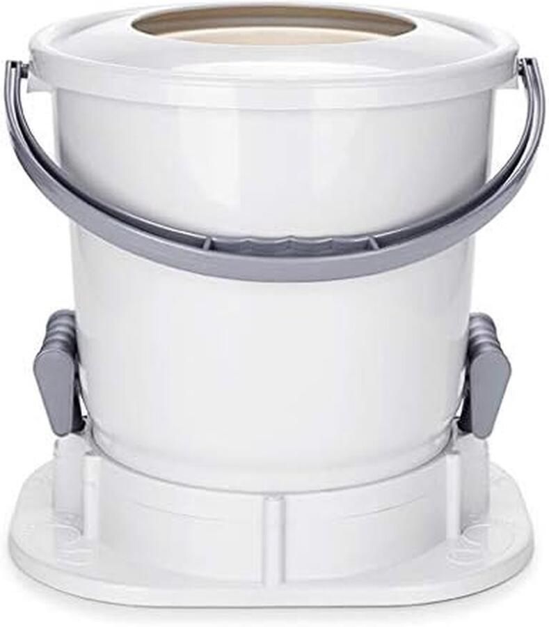 Handmatige Wasmachine Centrifuge Kleding Drogen Ruimtebesparend Ontwerp 36.5 x 36 x 39 cm Wit