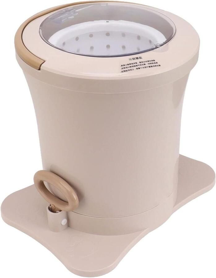 Handmatige Kledingdroger Centrifuge Wasmachine Kleine Was Drogen Snelle Dehydratatie 4.5 kg Abrikoos