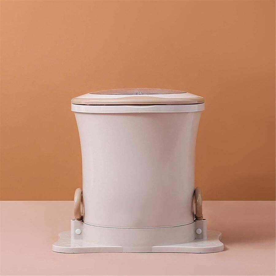 Handmatige Mini Wasmachine Draagbare Centrifuge Kleding Snel Drogen Geen Elektriciteit Nodig 39 x 42 cm Bruin