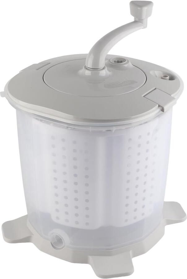 Handmatige Wasmachine Draagbare Wasmachine Kleine Wasjes Snelle Dehydratatie 41 x 35 x 35 cm Grijs
