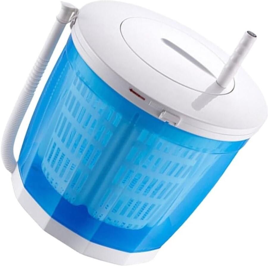 Handmatige Wasmachine Mini Wasmachine Camping Wassen Handslinger Bediening 33x33x35 cm Hemelsblauw
