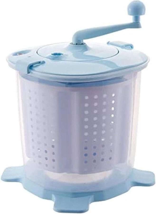 Handmatige Wasmachine Mini Wasmachine Droger Compact Wassen Niet-Elektrisch Draagbaar Blauw
