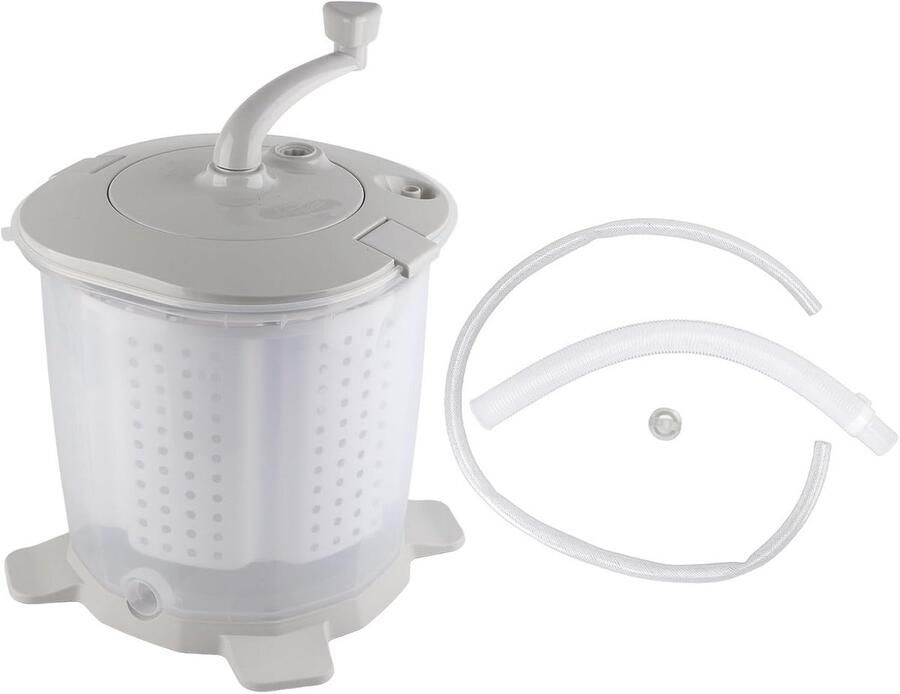 Handwasmachine 2-in-1 met handbediende roterspindroger voor mobiel en elektriciteitsvrij wassen - Foto 2