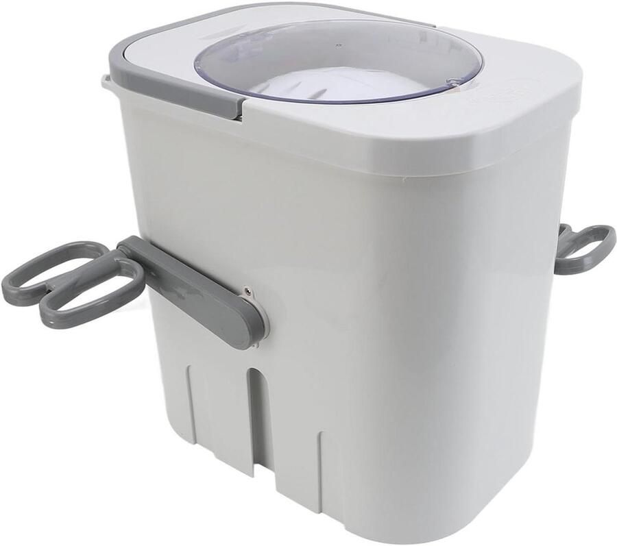 Handmatige Wasmachine Draagbare Wasmachine Reis Wassen Energiezuinig Ontwerp 27x38x38cm Wit