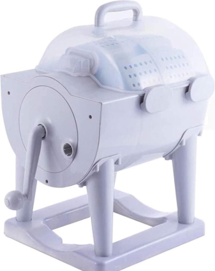Handwasmachine Mini Wasmachine Kamperen en Reizen Ecologisch en Elektrisch Vrij 5 Kilogram Capaciteit Grijs