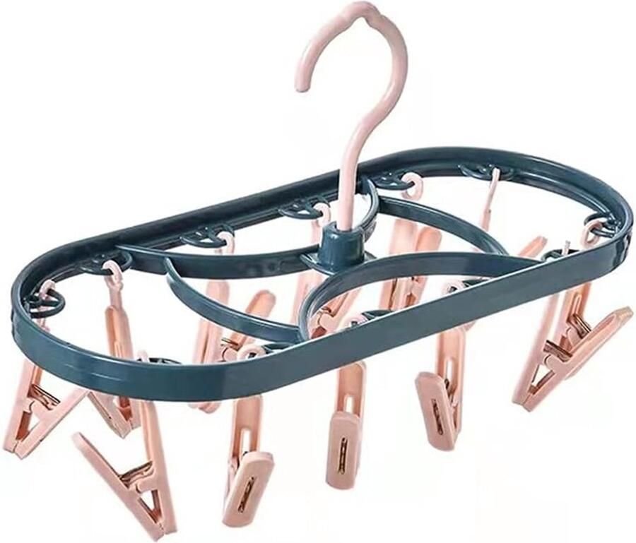 Hangdroger met clips Mini droogmolen Ruimtebesparend drogen 12 klemmen 31 x 13 inch