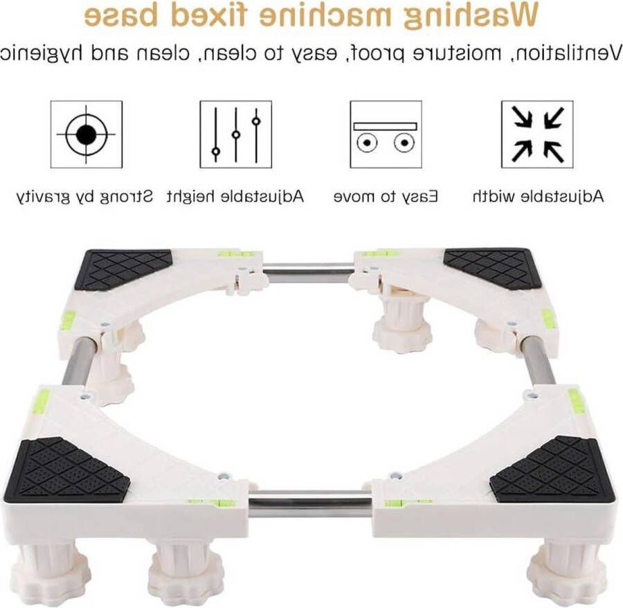 Heavy Duty Adjustable Washing Machine Stand Base 4 8 Feet Standard Bracket for Dryer Washer Refrigerator