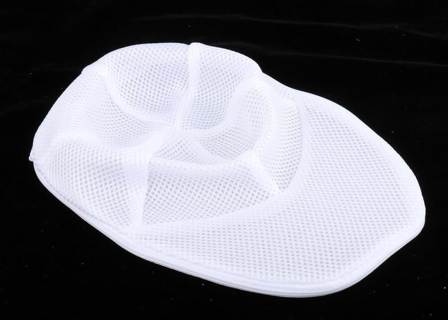 Hoeden Wasmachine Pet Houder Petten Wassen 2-in-1 Design 35x24 cm Wit