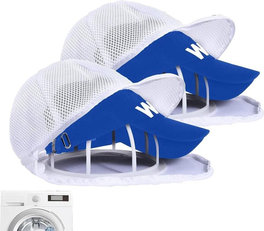 Hoedenwasser Frame Wasrek Houder Petten Wassen Anti-vervorming Ontwerp 21.2 x 13.3 cm Wit
