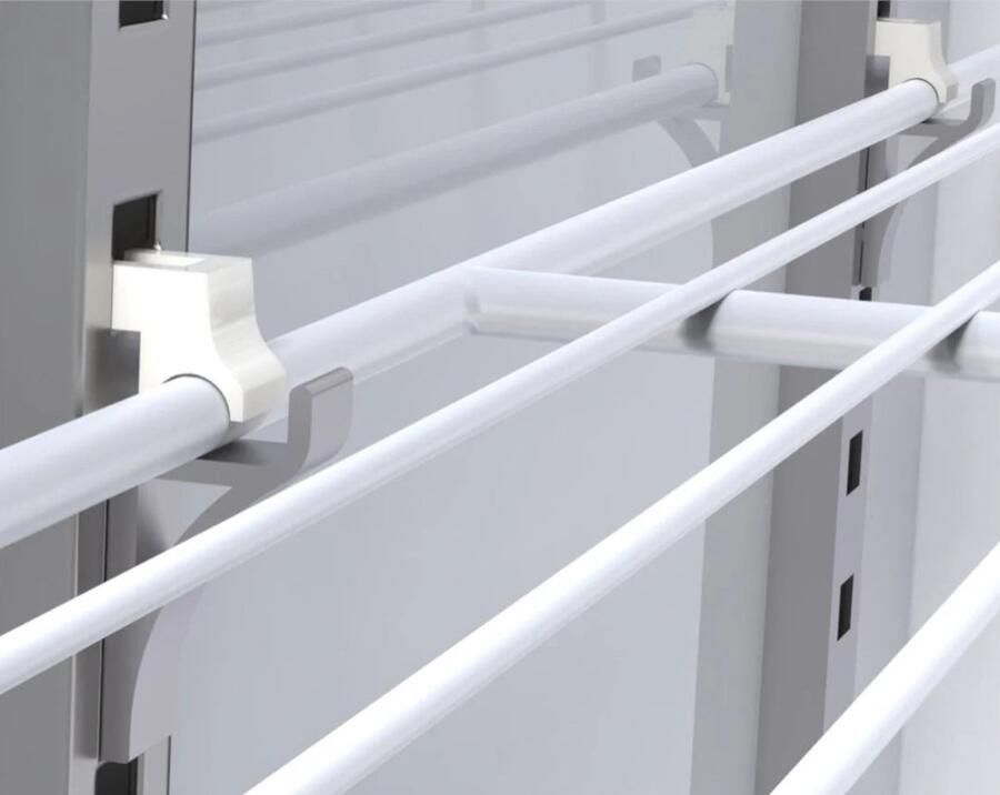 CUBO Horeca Koelkast 373L Glazen deur met LED-verlichting Afsluitbaar met slot Energiezuinig CS-390W