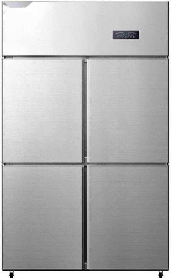 Horeca Koelkast Vriezer Koelvriescombinatie Vrijstaand Capaciteit 780 L Afmeting 121 x 70 x 195 cm Vermogen 272 W Draagkracht 20 kg per plank