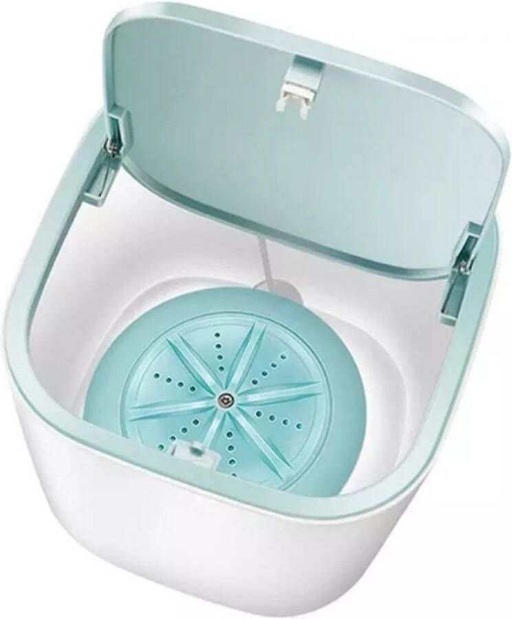 Huishoudelijke USB Ultrasone Turbo Desktop Wasmachine Ondergoed Wasmachine (Blauw)