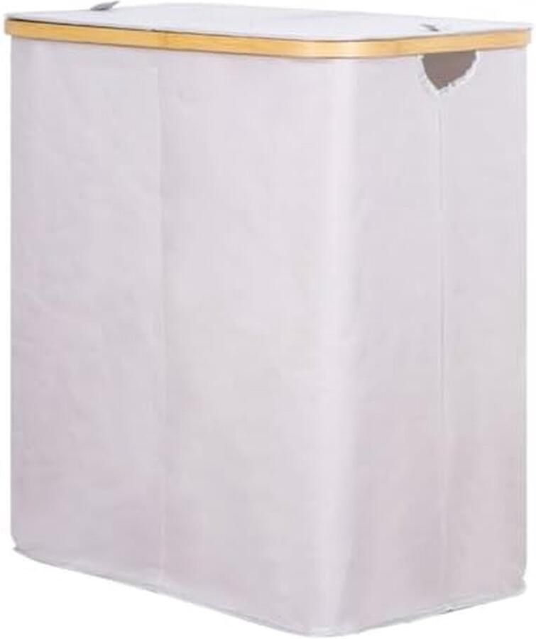 Huishoudelijke wasmand Opbergmand vuile was Kleding organiseren Met deksel 28*43.5*110CM Roze