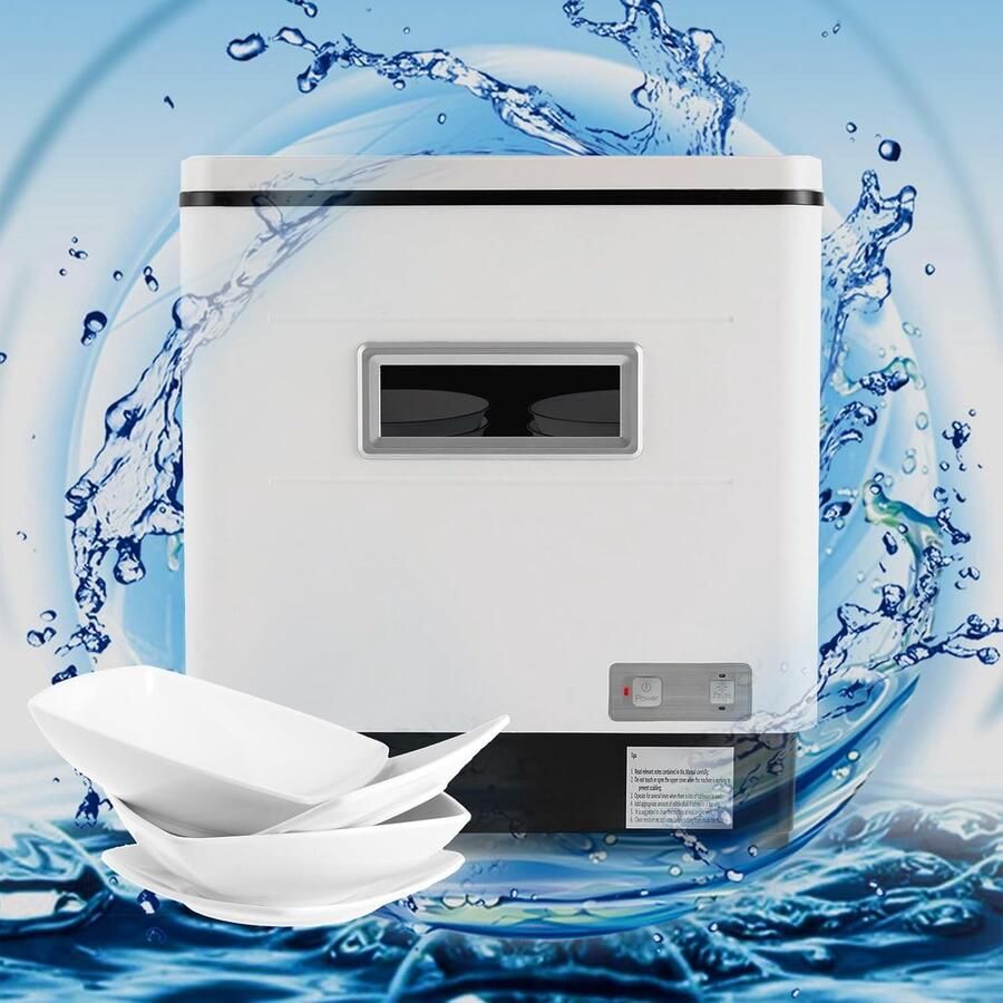 Inbouw Vaatwasser Compacte Vaatwasser Keuken Gemak Flexibele Bestekmand 38x42x46 cm Wit