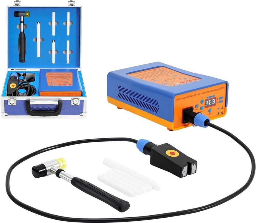 Inductiekookapparaat Auto Magnetische Kachel Hotbox Deuk Repareren Externe Inductieverwarming 138 kW Blauw Oranje