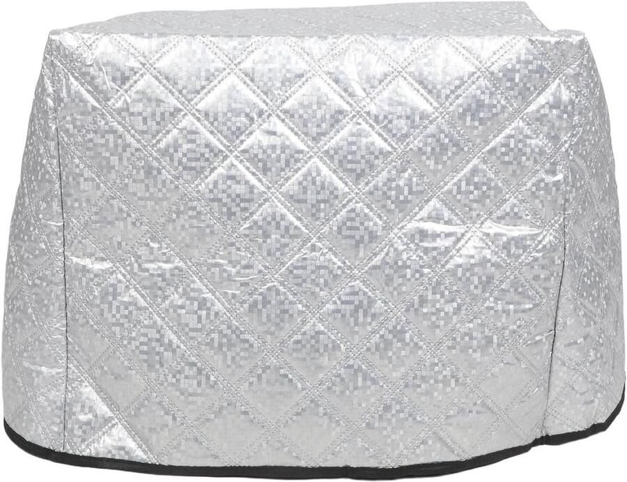 Isolerende Vriezerhoes Koelbox Cover Apparaten Beschermen Waterdicht Zonwerend 47 x 55 x 36 cm Zilver
