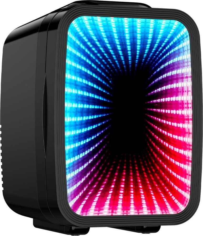Jensaro Mini Koelkast 4L Gaming Koelkast Met LED RGB Verlichting Koelen En Verwarmen AC DC Voor Auto En Kamer Zwart