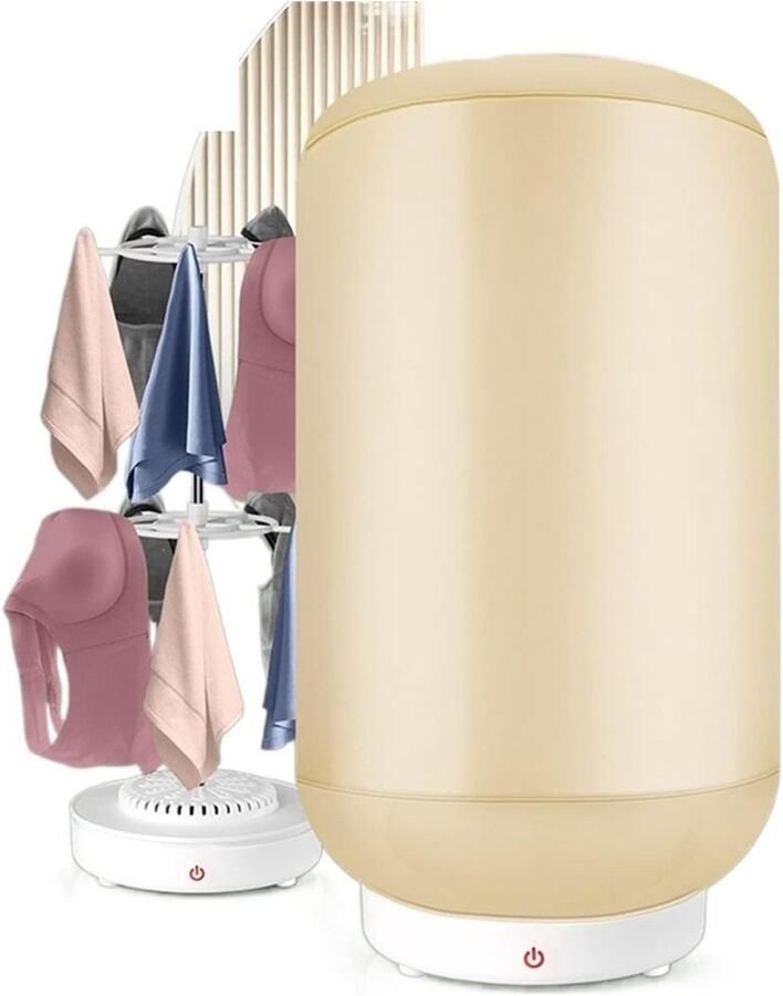 Kledingdroger Mini Draagbare Dryer Snel Drogen Verwarmende Functie 19 cm Diameter Wit