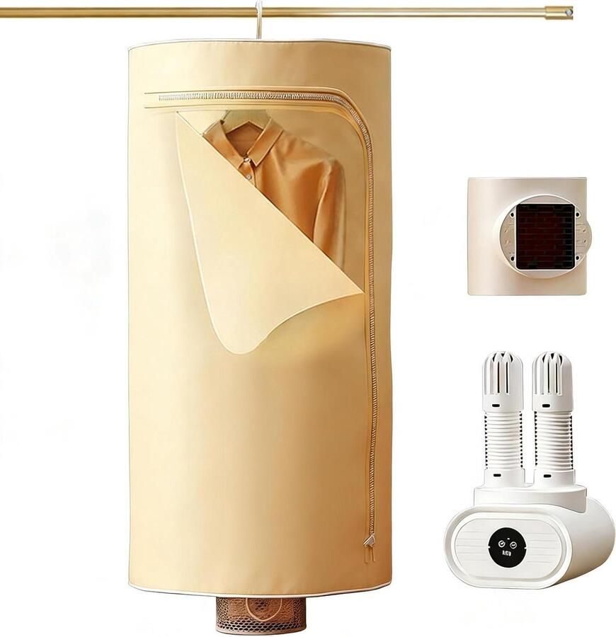 Kledingdroger Schoenendroger Verwarming Efficiënt Drogen 3-in-1 Multifunctioneel 10 Kilogram Wit