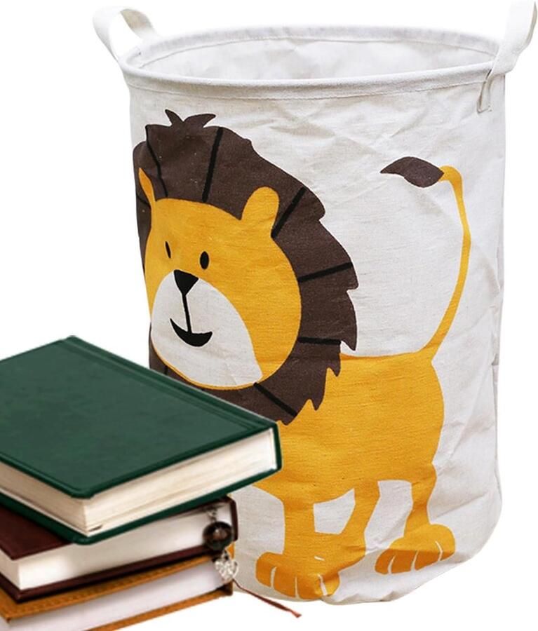 Kledingmand Wasmand Vuile Was Kleding Opbergen Geanimeerd Cartoon Design 72 Liter Oranje