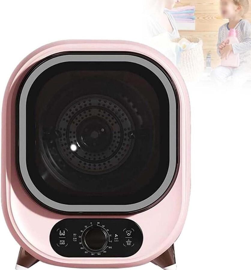 Kleine Condensdroger Compacte Wasdroger Snel Kleding Drogen Roestvrijstalen Trommel 5.1 Kg Capaciteit Wit