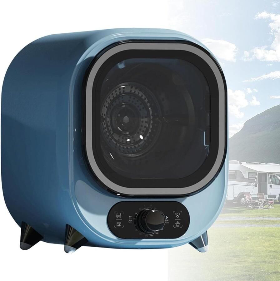Kleine Condensdroger Mini Wasdroger Snel Kleding Drogen Blauwlicht Technologie 0.8 Kg Capaciteit Blauw