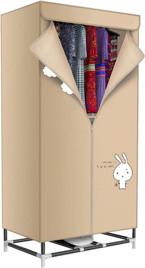 Kleine Droger Machine Elektrische Kledingdroger Snel Kleding Drogen Compact Ontwerp 30 Kilogram Capaciteit Bruin