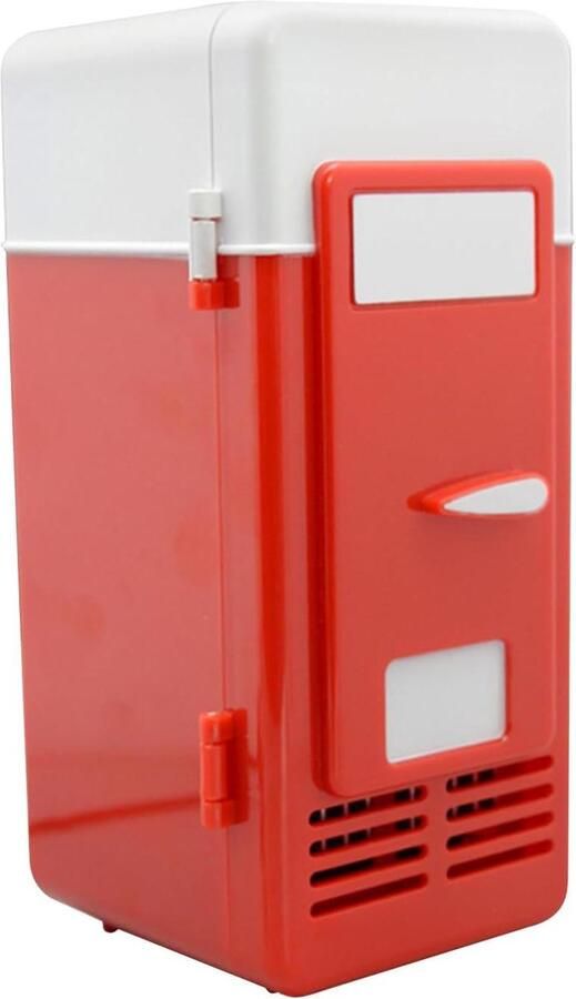 Kleine koelkast Mini koeler Dranken koelen Stille werking 195 cm hoog Rood
