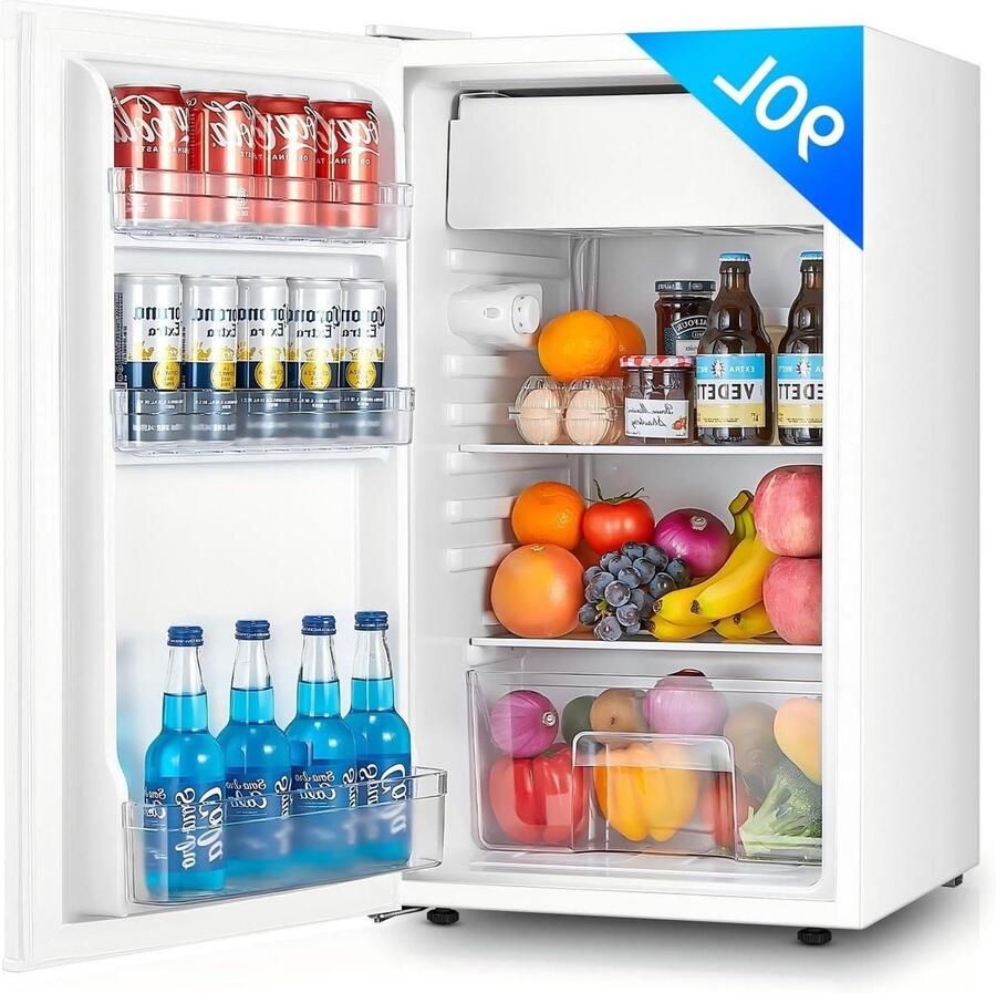 Kleine Koelkast Minikoelkast Vriesvak Dranken Koelen 8.5L Micro Zone Vriezer 90 Liter Wit
