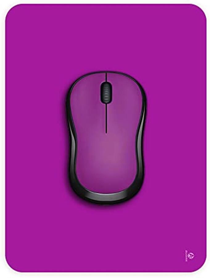 Kleine muismat 6 x 8 inch Dikke mini muismat voor laptop en draadloze muis Draagbaar en Wasbaar Ideaal voor Thuis Kantoor en Reizen Paarse Kleur