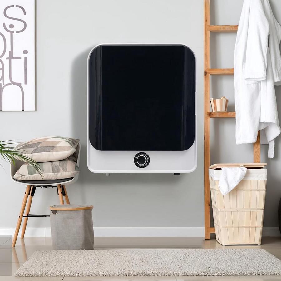 Kleine Tumble Droger met 5 Programma's Wandgemonteerd en Energiezuinig