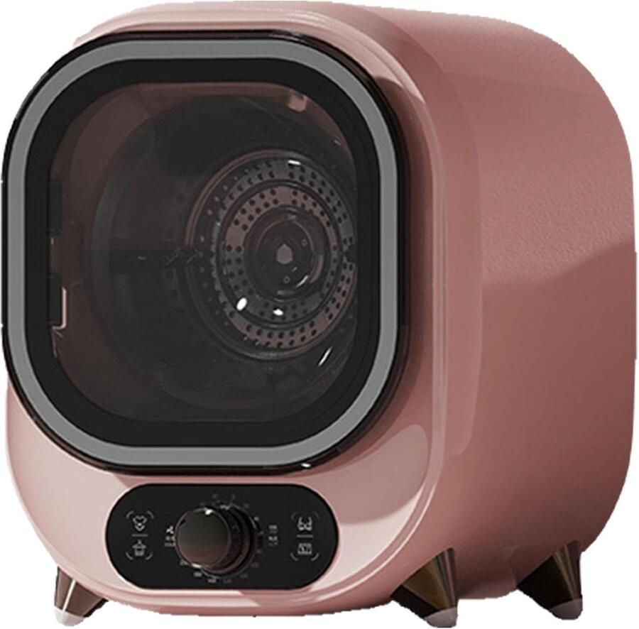 Kleine Wasdroger Compacte Centrifuge Snel Kleding Drogen Twee Richtings Rotatie 08 kg Capaciteit Roze