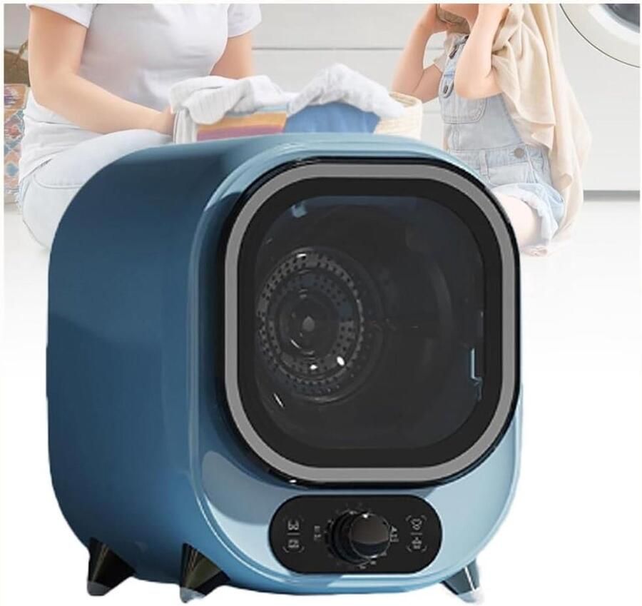 Kleine Wasdroger Draagbare Droger Snel Drogen Stille Centrifuge 5 kg Capaciteit Blauw