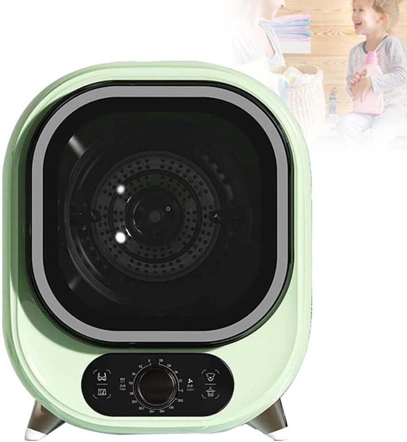 Kleine Wasdroger Draagbare Droger Snel Kleding Drogen Dubbele Temperatuurregeling 5 kg Capaciteit Groen