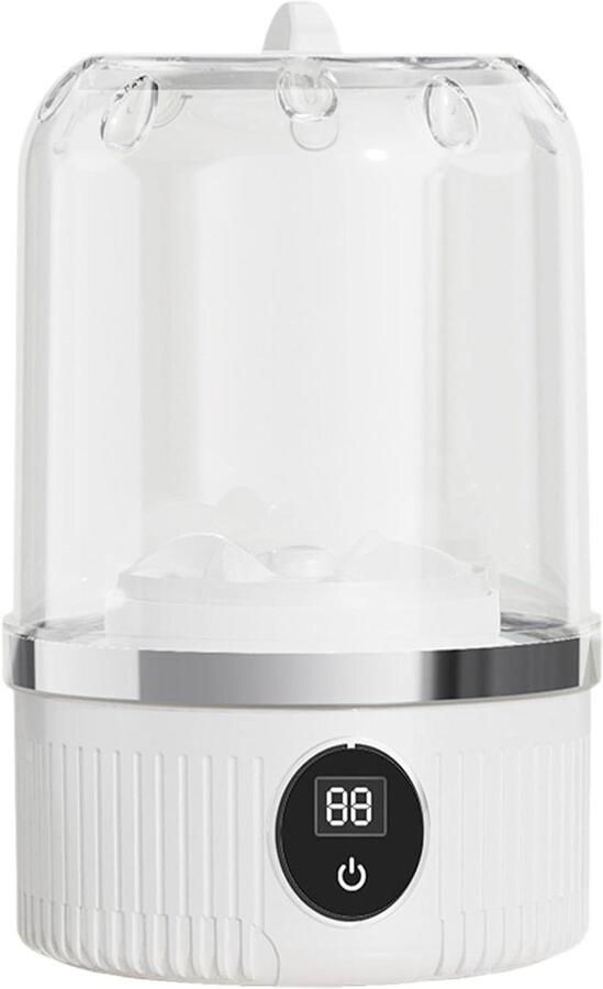 Mini Wasmachine Compact Apparaat Persoonlijke Was Draadloos Beheer 1 Liter Capaciteit Wit