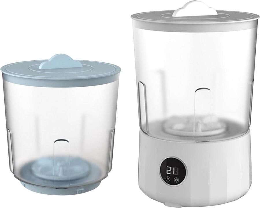 Kleine Wasmachine Draagbare Reiniger Ondergoed Wassen Compact Ontwerp 1.5L Capaciteit Wit Blauw