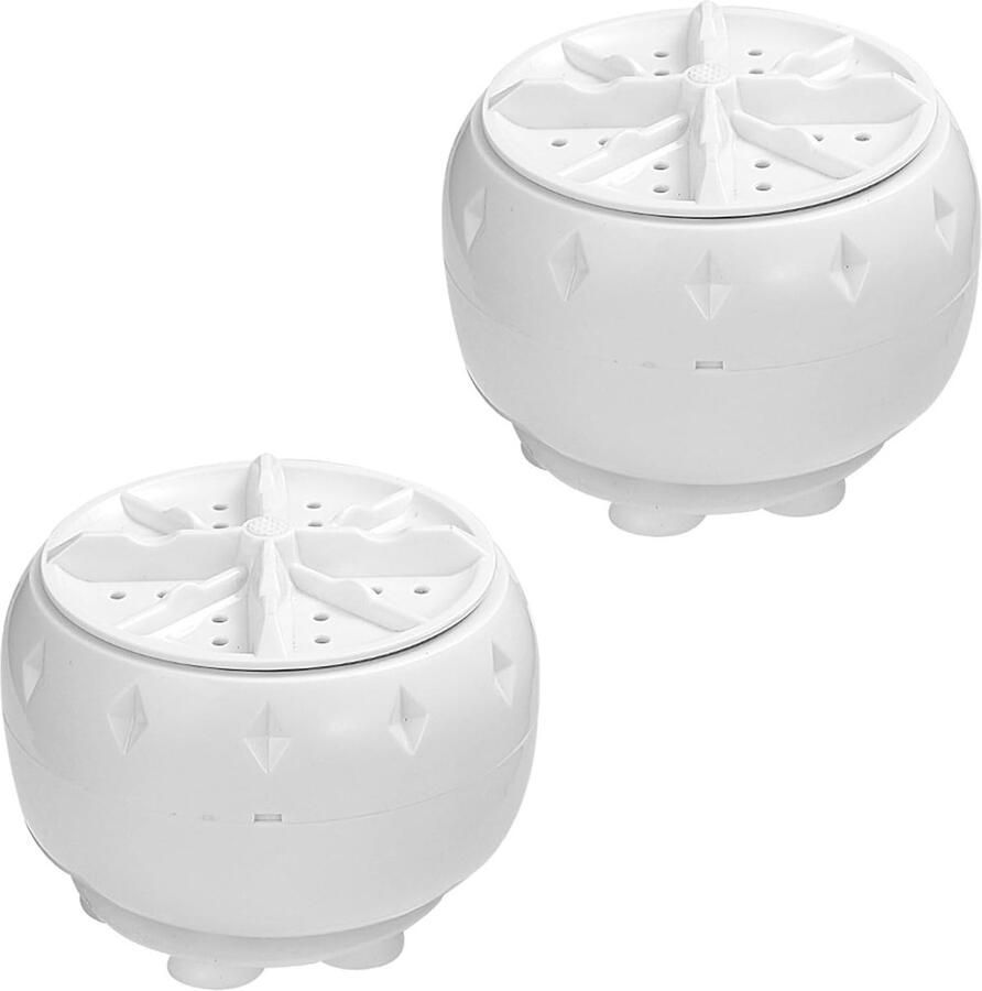 Kleine Wasmachine Draagbare Reiniger Snel Kleding Wassen Compact Ontwerp 10x7 cm Wit