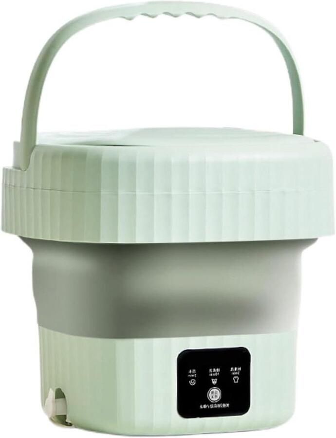 Kleine Wasmachine Draagbare Wasmachine Hygiënisch Wassen Inklapbaar Ontwerp 5 kg Capaciteit Groen