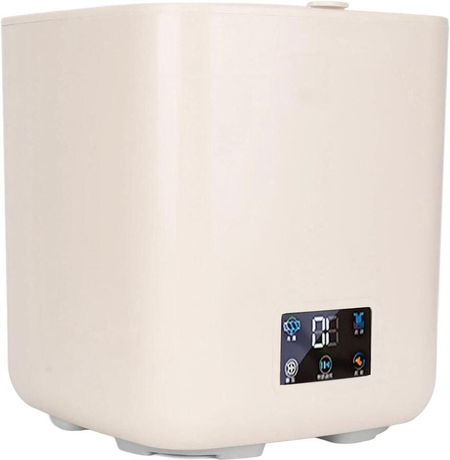 Kleine Wasmachine Draagbare Wasmachine Snel Kleding Wassen Automatische Waterafvoer 7 Liter Beige