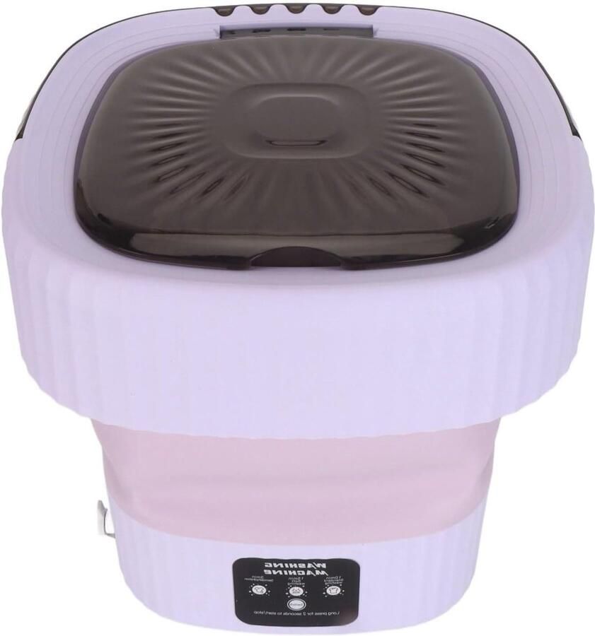 Kleine Wasmachine Opvouwbare Mini Zakenreis Wassen Laag Geluidsniveau 10 Liter Wit