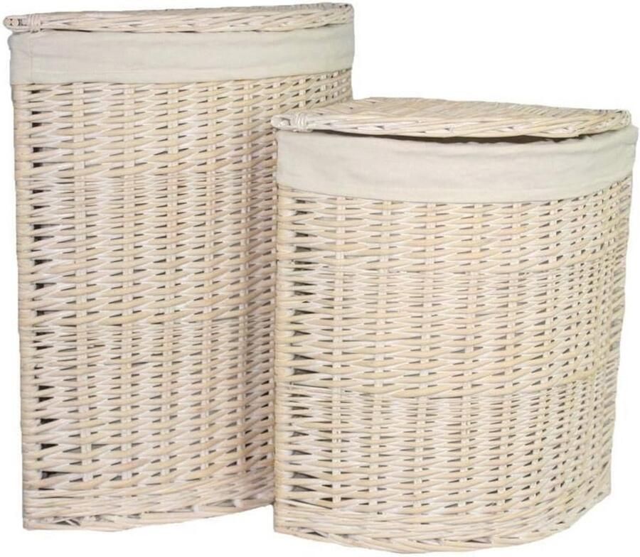 Kleine wasmand met witte voering