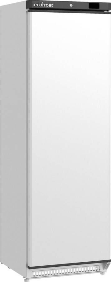 Ecofrost Koelkast 385L Wit 0°C +8°C Statisch + Ventilator Energielabel A 600x639x1875mm Horeca Koelkast