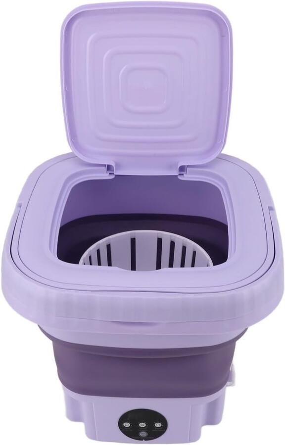 Krachtige Mini Wasmachine met Automatische Stain Removal en Vouwfunctie voor RV 11L Capaciteit 110-240V